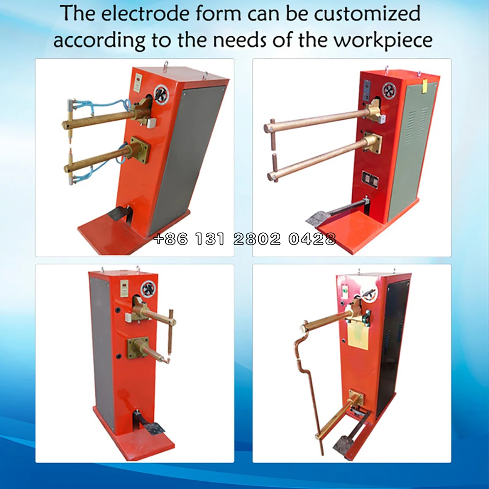 Spot welding machine pedal type stainless steel plate welding bicycle industrial dual-use small impact welding machine 6