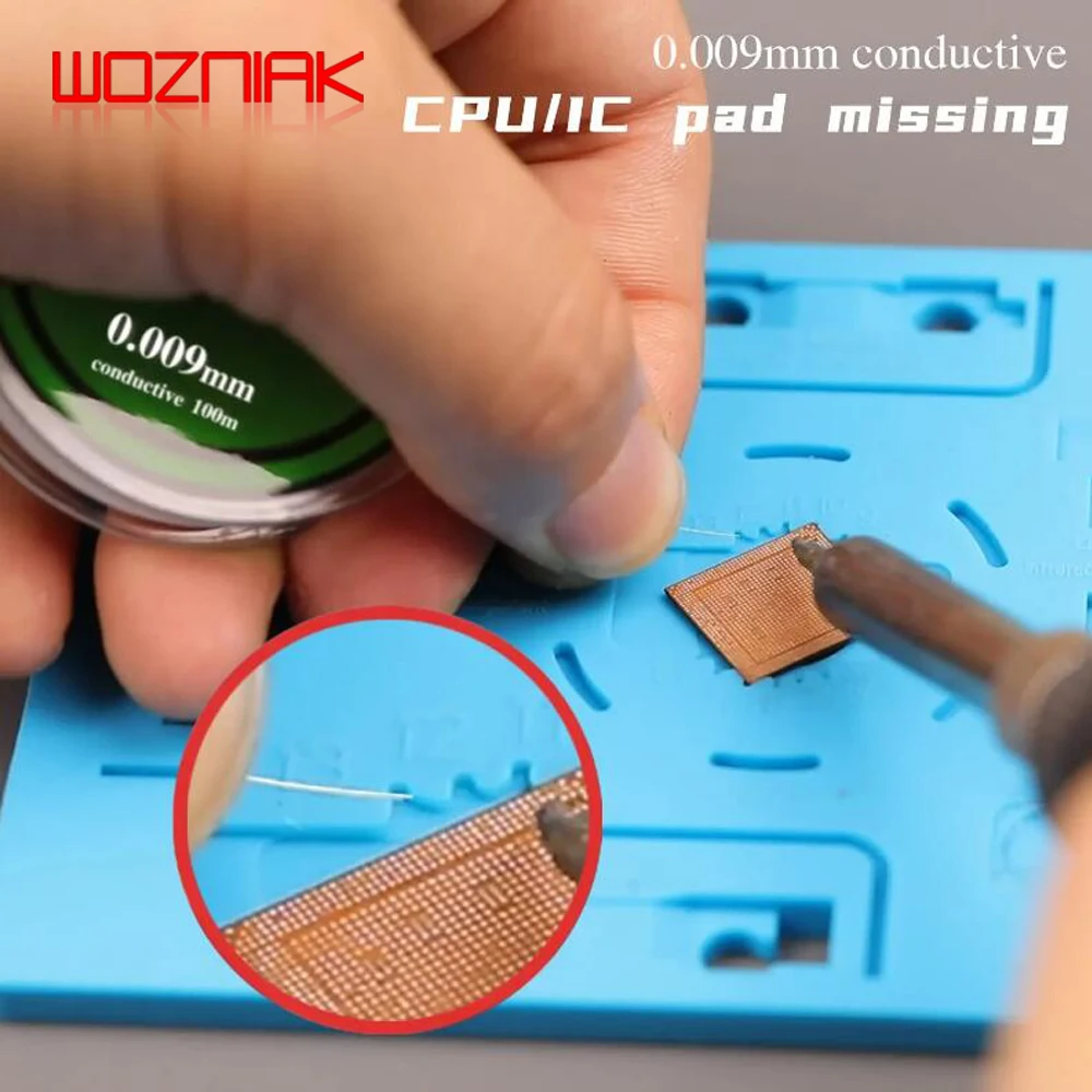 2UUL 초극세 점퍼 와이어, 100m FX-001 0.01mm FX-0009 0.009mm FX-002 0.02mm 전도성 및 FX-002A 0.02mm 절연 플라잉 라인