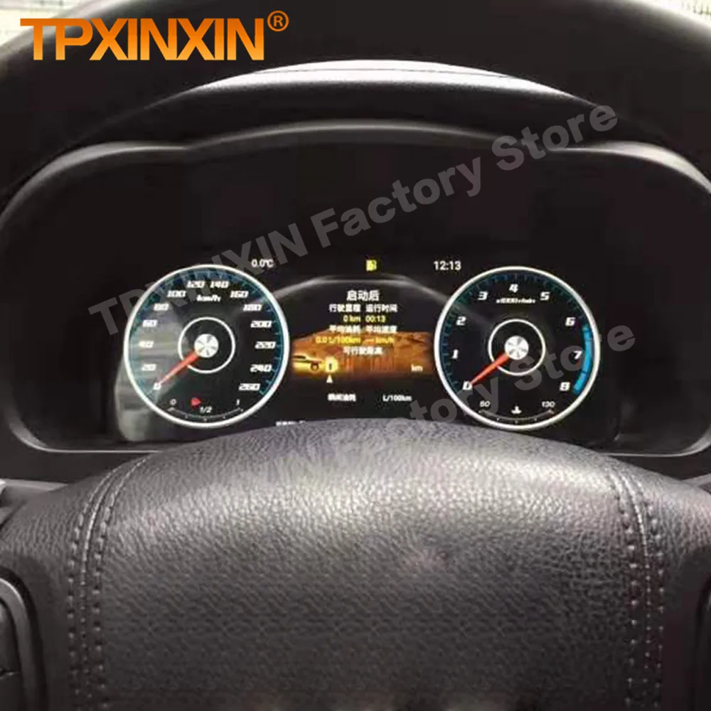Lcd digital virtual cluster cockpit android para toyota highlander 2014