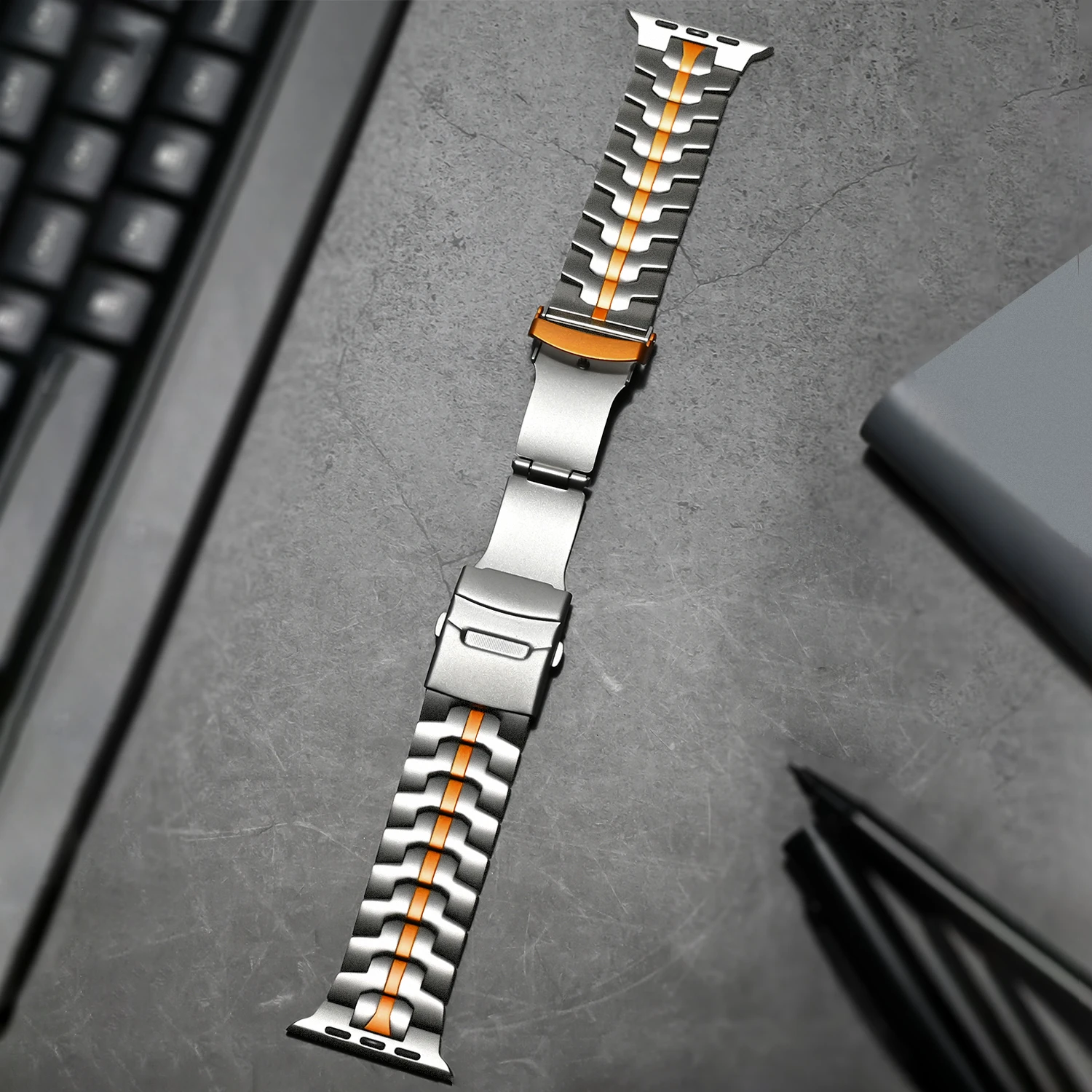 Elegant Stainless Steel Watch Link Bracelet