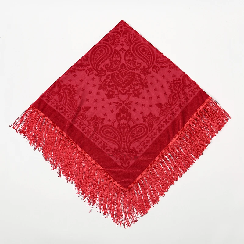 2024 NEW Fashion Women Cut Flowers Hollow Lace Gradient Flower Silk Scarf Spring Shawls and Wraps Square Femme Beach Sjaals 3