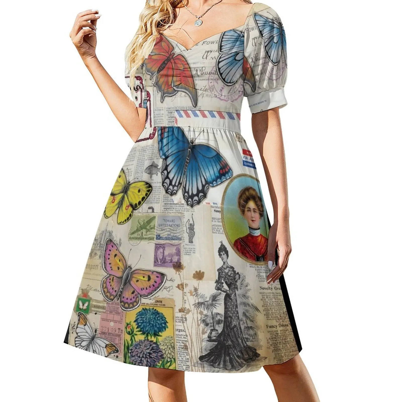 

Butterfly Parade Sleeveless Dress women's evening dresses women dress luxury woman evening dress