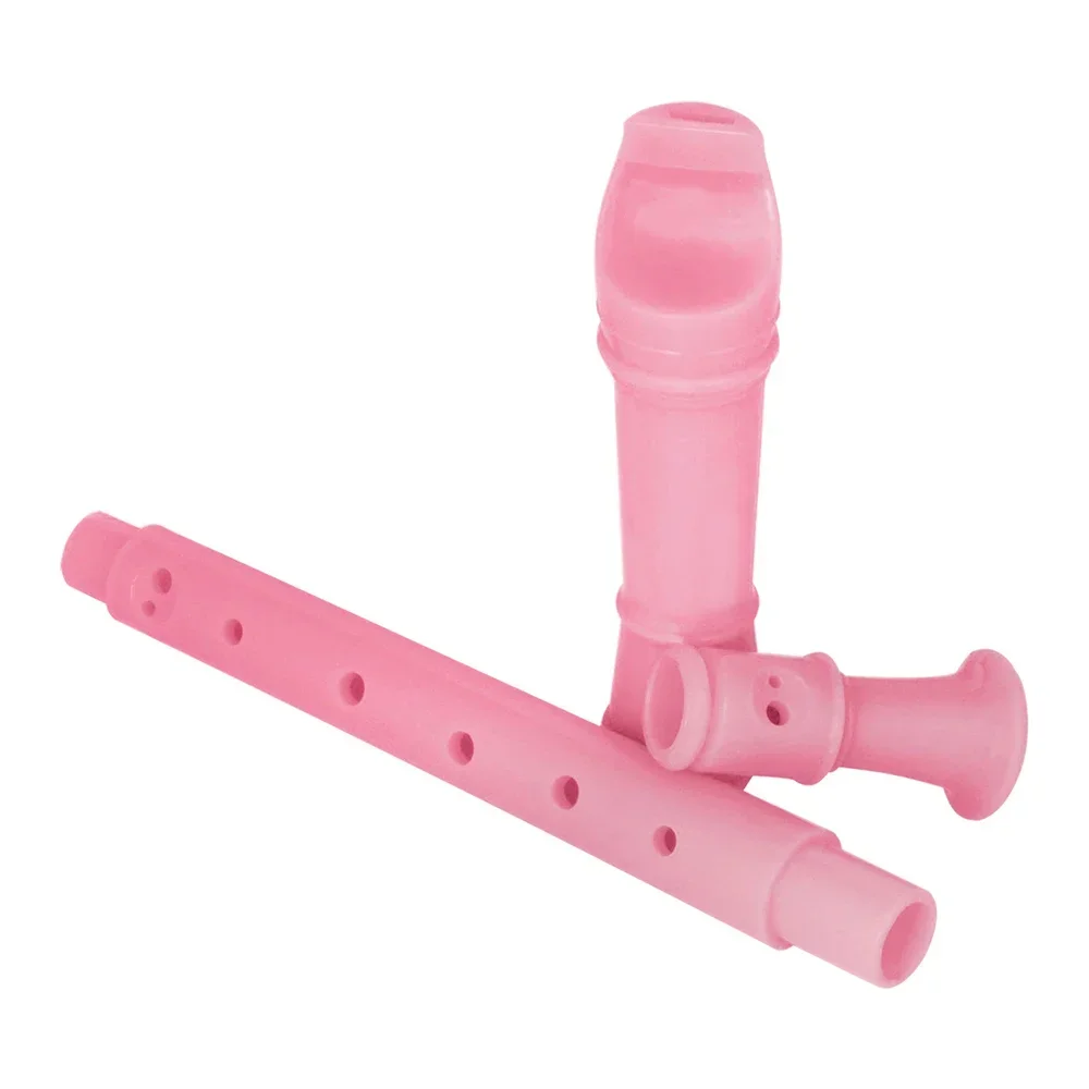 Treble Recorder 8 Holes Plastic Flute Colorful Recorder Woodwind Instrument For Beginner Musical Educational Children Toys With Cleaning Stick