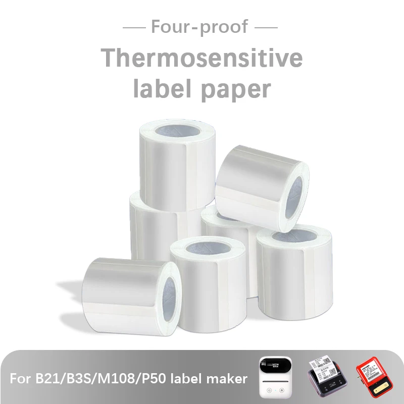 

Термоклейкая этикетка, бумага для этикеток detlonger P1, DP23, DP30, DP80, изготовитель этикеток, водонепроницаемая устойчивая к разрыву наклейка