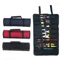 Multifunction Roller Tool Bags Oxford Canvas Practical Handles Bags Chisel Electrician Carrying Toolkit Instrument Package Case 1
