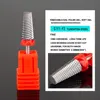 5 in 1 Nail Drill Bits Tungsten Steel Cross Teeth Manicure File Nail Cutter Acrylic or Hard Gel Nail Polish Remove Drill Bit 5