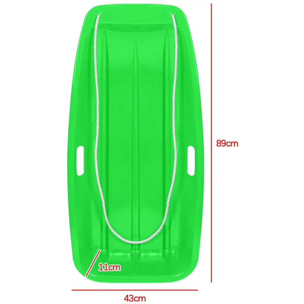 Durable Snow Sled Large for Kids Adults Sledge Luge Boat Ski Pad Sleigh