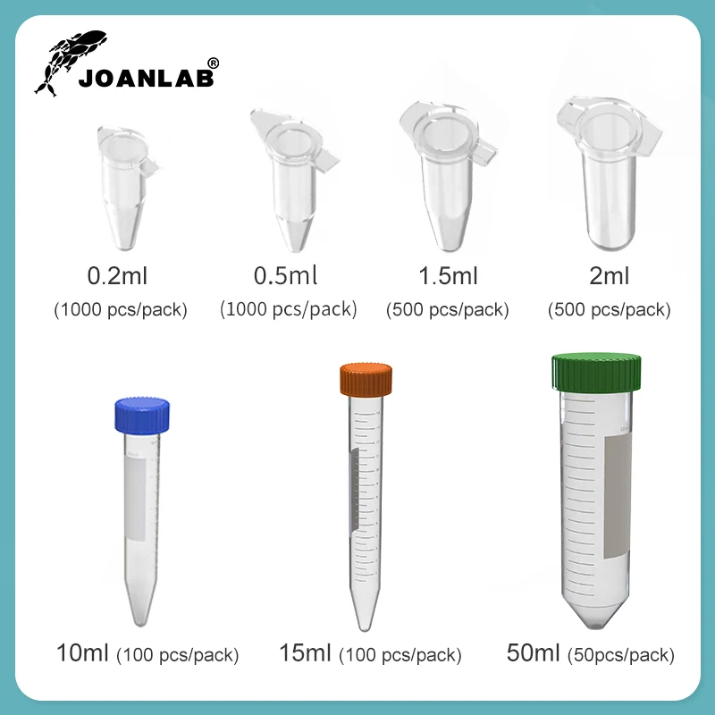 Plastic Test Tubes Centrifuge Tube Plastic Centrifuge Tube Micro Scale 0.2ml-50ml Test Tube