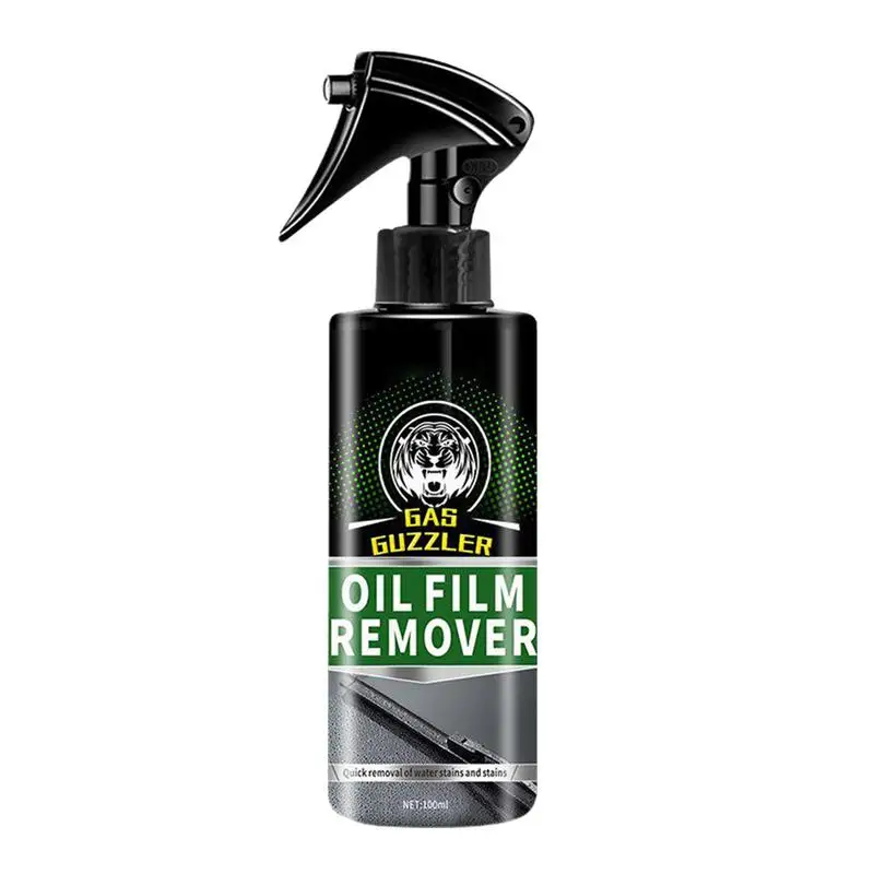 

Oil Film Clean Agent 100ml Oil Greasy Film Remover Liquid Safe Driving Necessities Fast-Acting Glass Cleaner For Windshield