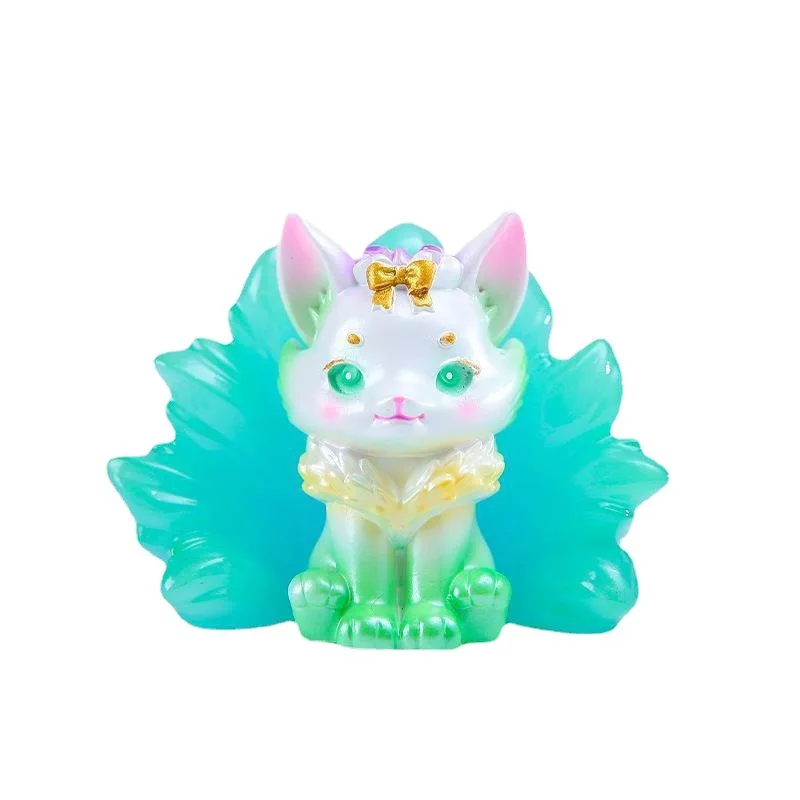 

Mountains And Seas Nine-tailed Fox Dolls Desk Decorations Small Ornaments Car Decorative Ornaments