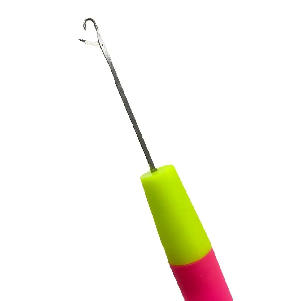 Latch Hook Crochet Needle Dread-lock Knitt Hair Crochet Needle Hook Hair Weaving crochet hooks hair extensions tool 3 pieces 5.7mm Pink