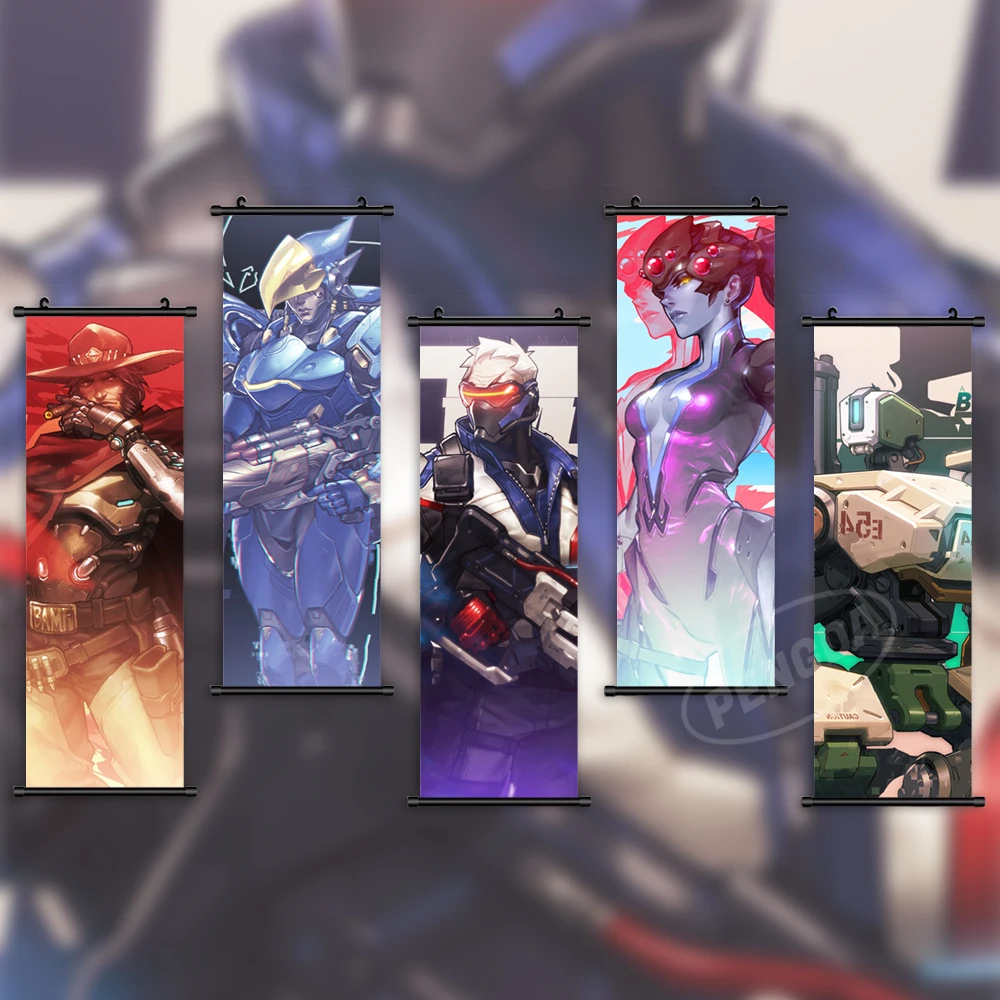 Wall-Art-Canvas-Overwatch-Pictures-Jesse-Mccree-Painting-Print-Shimada ...