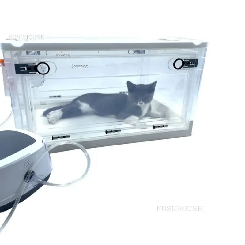 Portable Pets Care Room Dog Household Atomization Cage Breathable Cat Special Oxygen Box Pet Shop Training Treatment Products G