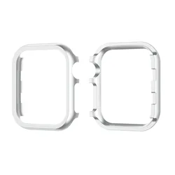 Premium Aluminum Alloy Protective Bumper Case for 44mm Series 4 5 6 (Silver)