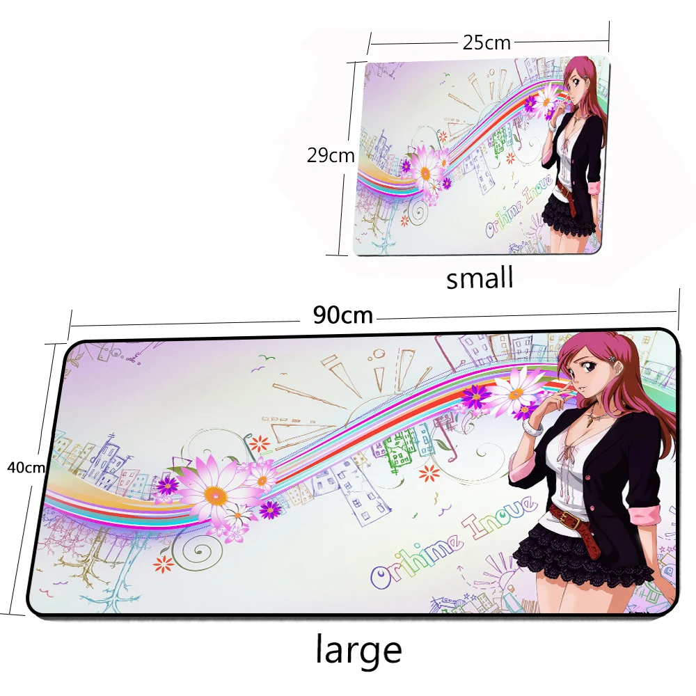 

90X40CM Mousepad HD XXL Home keyboard pad Desk Mats MousePads Anime Bleach Anti-slip Soft Gamer Laptop Carpet Mouse Mat Mice Pad