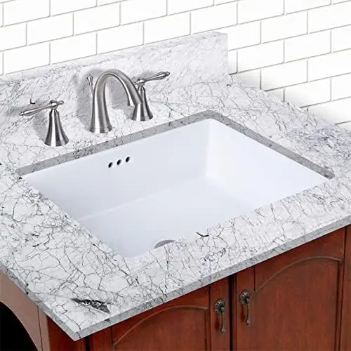 MNO1713BWH Miseno MNO1713RU 19-7/8" Rectangular Undermount Bathroom Sink with Rear Overflow Elegant sink 6