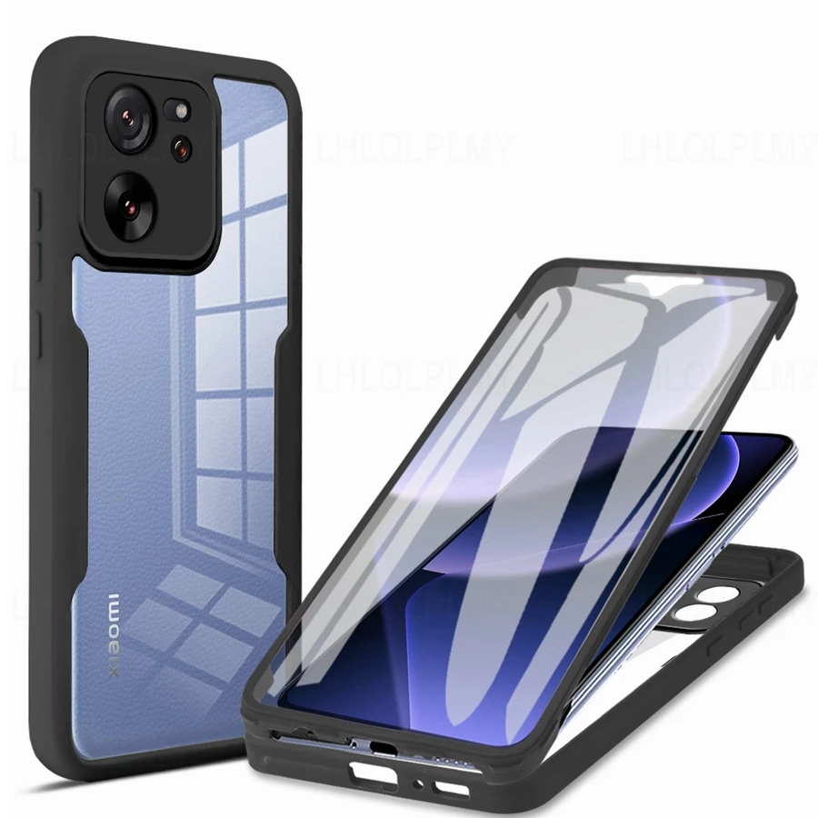 thumbnail image 1 of Front + Back Protect ShockProof Case For Xiaomi Redmi Note 13 12 Pro Plus 5G 12C A2 12S 13C 360 Degrees Cover, 1 of 5