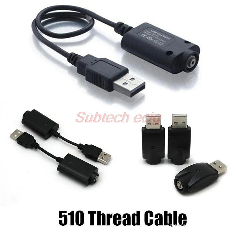 

10pcs Electronic Cigarette USB Charger Wireless USB Chargers Cable for eGo EVOD 510 Thread Cookies Backwoods Vertex Vape Battery