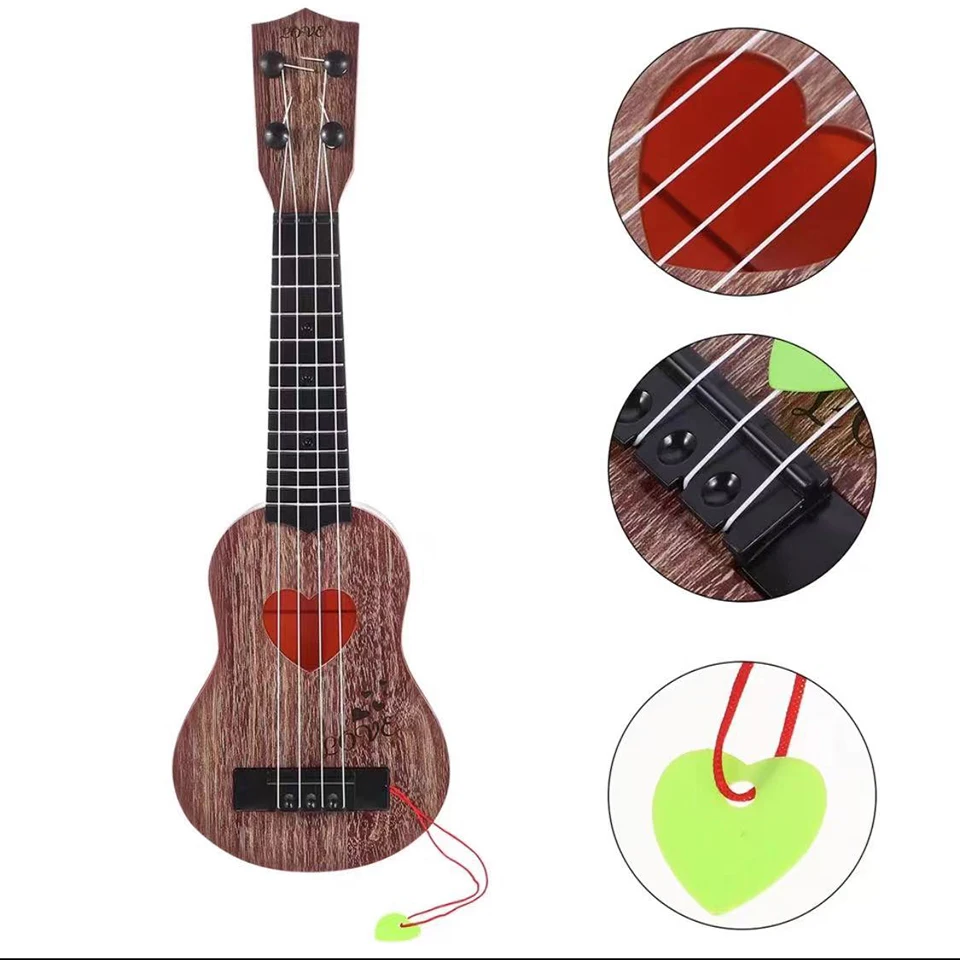 Montessori 38/44CM Children Guitar Toy Can Be Used To Play Elementary Instruments Yukrili Music Toys Boy Girl Christmas Gift 3