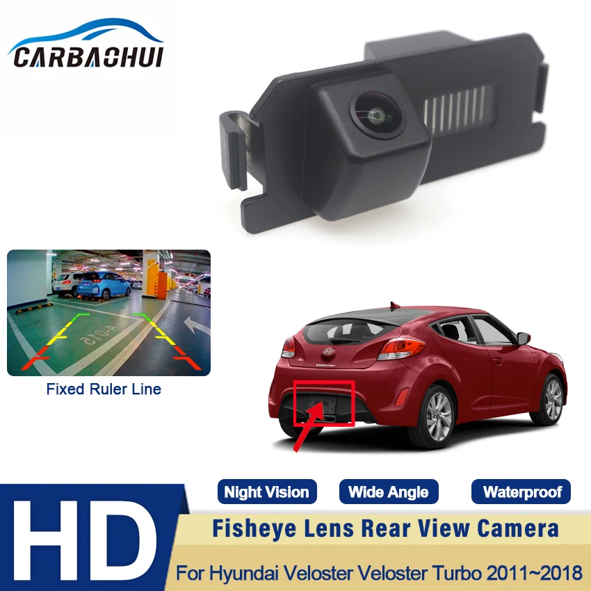 Ccd Full Hd Fisheye Telecamera Per Retromarcia Per Hyundai Veloster Veloster Turbo 2011 2012 2013 2014 2015 2016 2017 2018 Monitor Per Auto