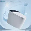 AMAZE Modern Automatic Black Ceramic Elongated Smart Toilet Bowl With S-Trap Electric Remote Control Bidet WC And Toilet 3