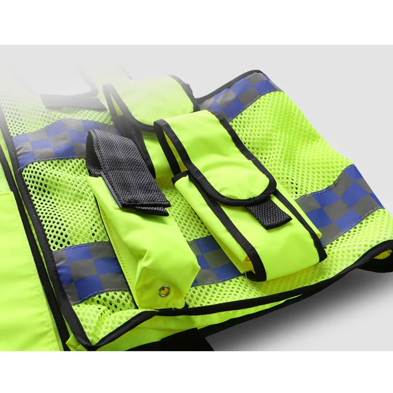 Hi Vis 고가시성 반사 조끼 작업복, 오토바이 사이클링 스포츠, 야외 반사 안전 조끼