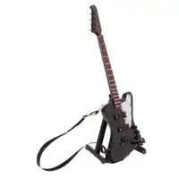 Mini Electric Bass Guitar with Stand Model for 1:6 Dolls House Accessory #3 1