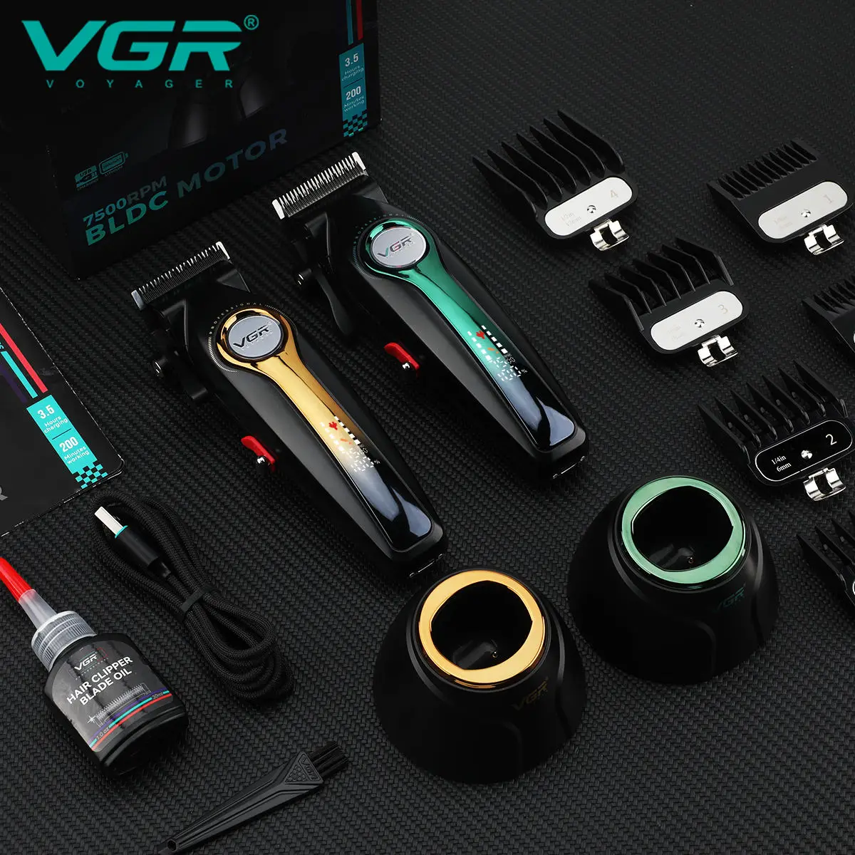 ماكينة قص الشعر الاحترافية VGR V-010 V-993 بقوة قو...