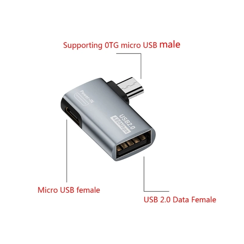 

Compact Micro USB Male to USB Female OTG Adapter USB Converter Drives, Keyboards with OTG Devices