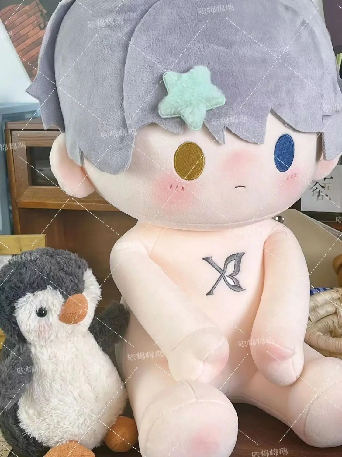 

40CM Reverse:1999 X Cosplay Soft Plush Doll Body Cartoon Dress Up Stuffed Toys Sitting Posture Figures Kawaii Gift