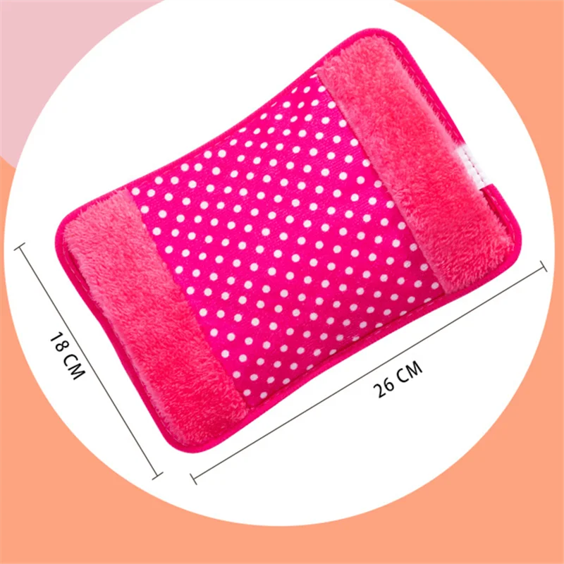 Electric Hot Water Bag Rechargeable Hand Warmer Winter Use Charging Double Insert Dot Pattern for Warmth EU 220V 500W 6