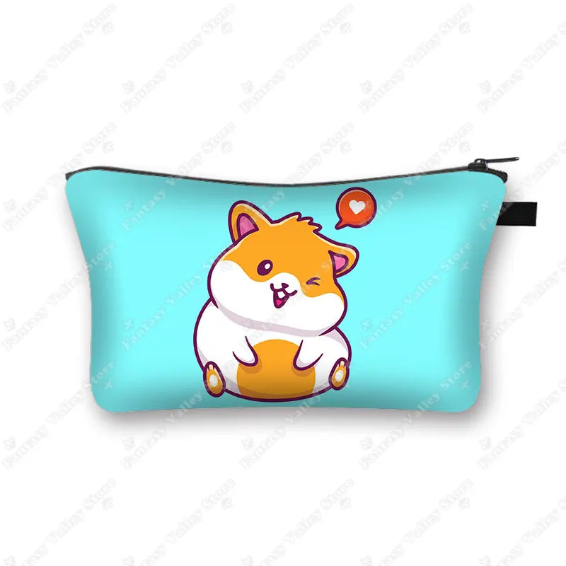 Charming Pet Print Cosmetic Case - Makeup Bag and Beauty Organizer Zipper Pouch