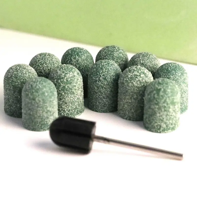 

Nail Sanding Caps Bands With Rubber Drill Bits Mill Grinding Sand Pedicure Files For Electric Manicure Nail Tools