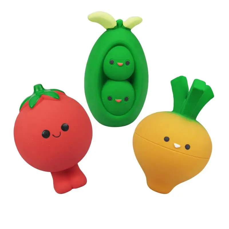 

Squeaky Dog Toys Soft Bone Vegetable Fruit Interactive Play Toys Bite Resistant Clean Dog Chew Puppy Training Toy Pet Supplies