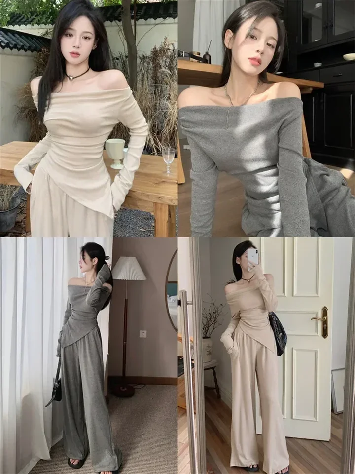 Conjunto De Roupas Outono/Inverno DEFAHN Para Meninas - 2 Peças