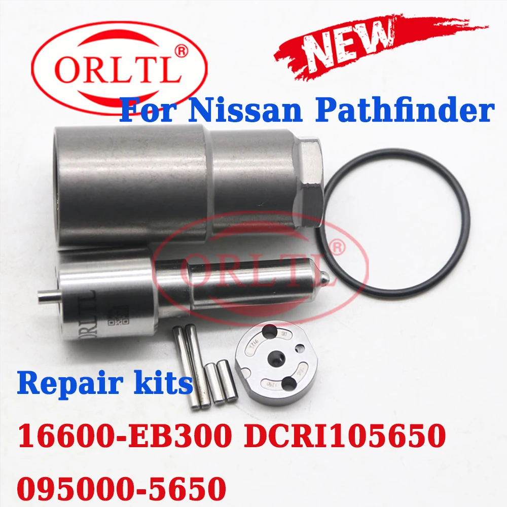 

095000-5650 Common Rail Injector Repair Kits Nozzle DLLA148P872 Valve Plate VP12# for Nissan 16600-EB300,16600-EB30A,DCRI105650