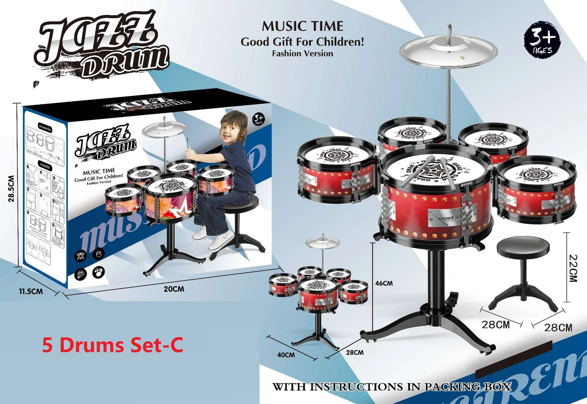 5 Drums Set-C