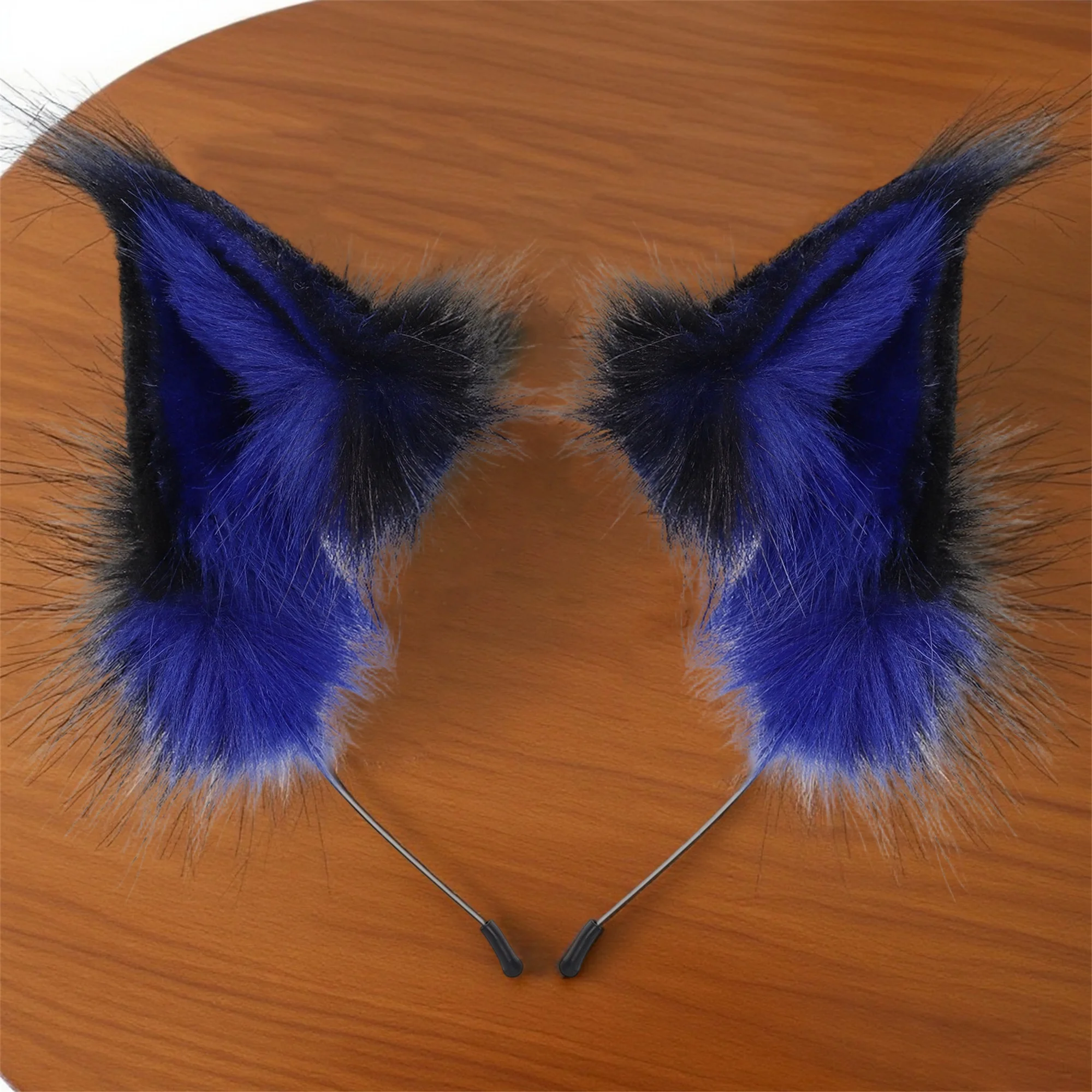 Cute Cat Ear Hair Band Faux Fur Animal Headband for Cosplay & Halloween