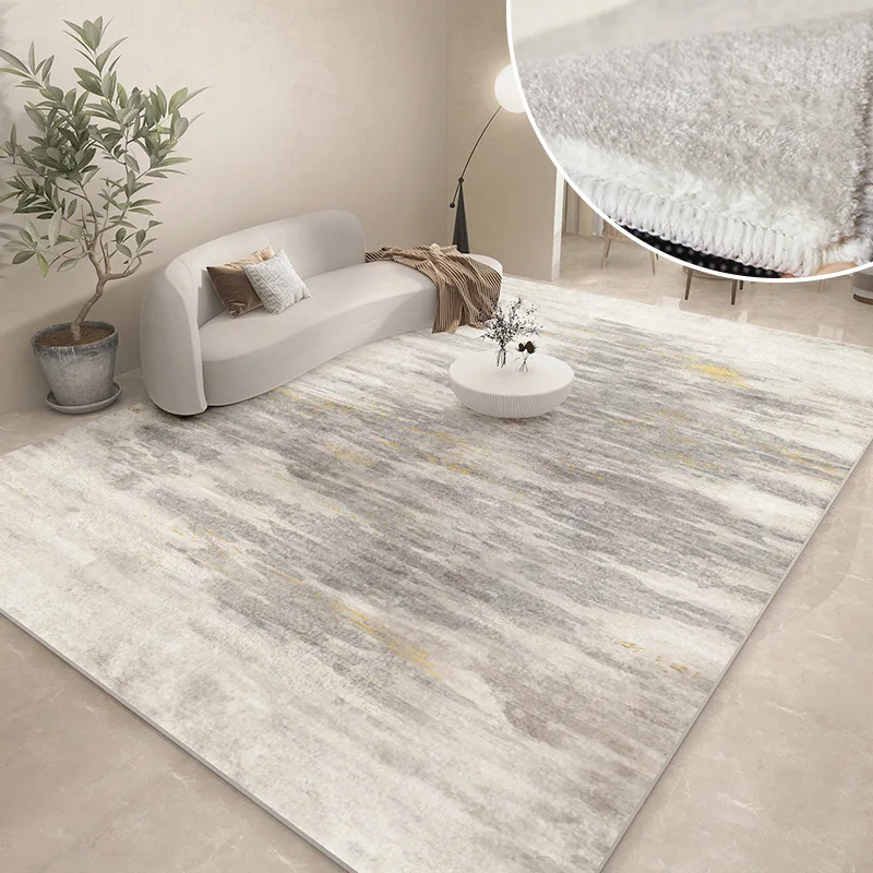 Modern Carpets for Living Room Abstract Large Area Plush Rugs Bedroom Decor Bedside Carpet Grey Thickened Floor Mat Lounge Rug 4