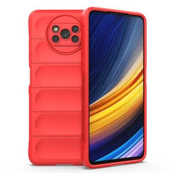 Durable Armor Phone Case with Enhanced Protection Design for Poco F3 GT (China Red)
