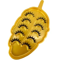 NOUVEAU Lot de 5 paires de faux cils effet œil de chat/renard, cils dramatiques 6D super volumineux et légers en faux vison pour extension de maquillage 4