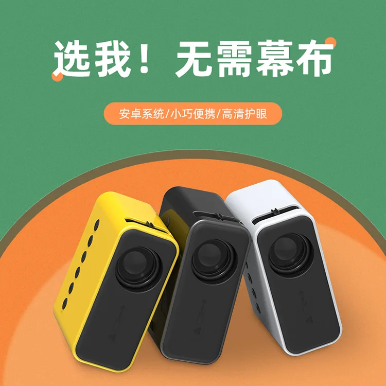 

Новый проектор, портативный мини-проектор без экрана с поддержкой Wi-Fi/USB-интерфейсом