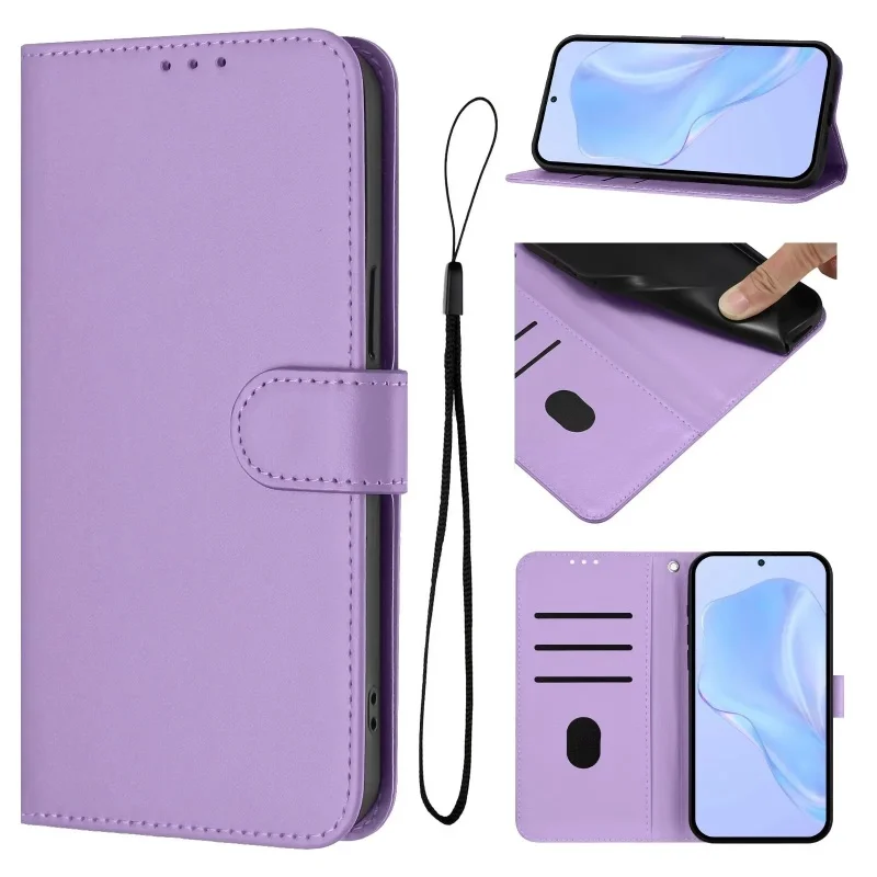 Premium PU Leather Wallet Flip Phone Case - Elegant Protection Cover