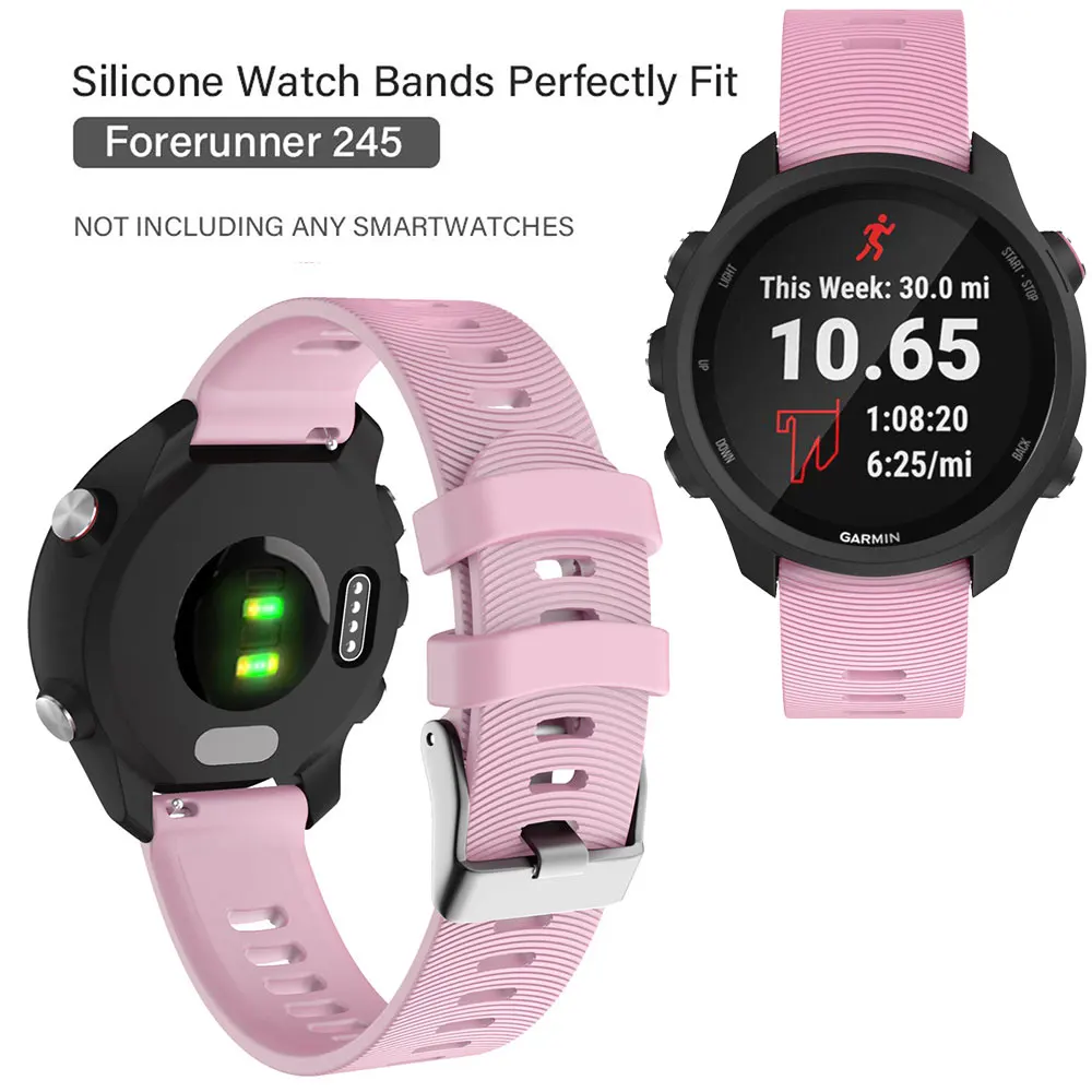 Premium Soft Silicone Smartwatch Wristband - Universal Fit
