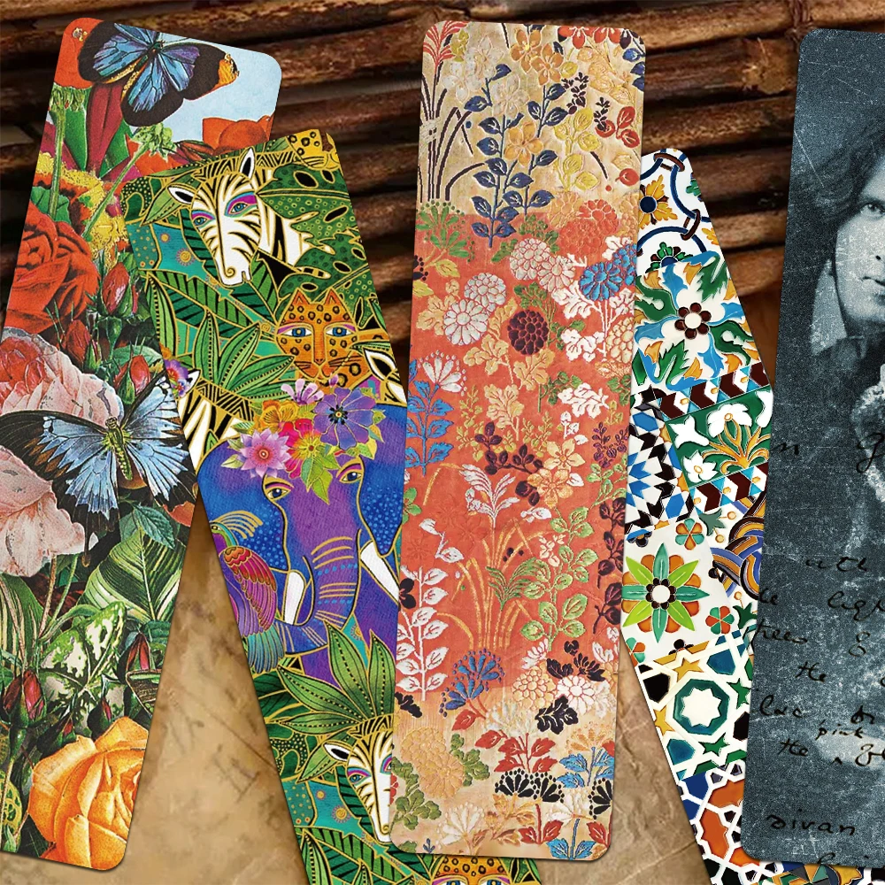 30pcs Vintage Art Bookmarks Reading Pages Books Labeled School Stationary Supplies DIY Aesthetic Bookmarks Kids Creative Gifts