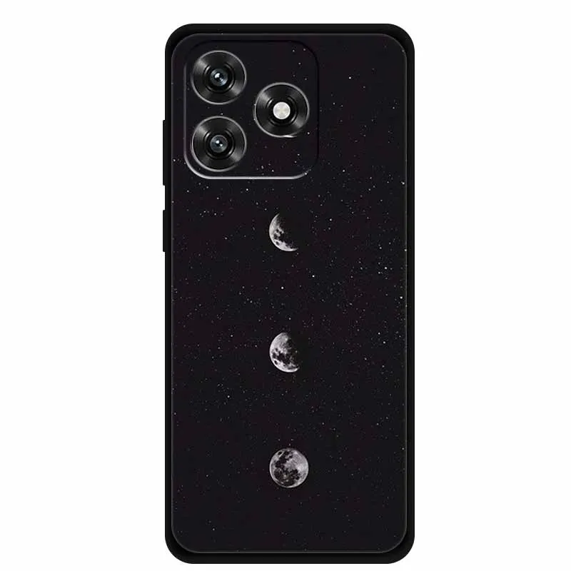 Black TPU Cartoon Soft Silicone Shockproof Case - Protective Back Cover
