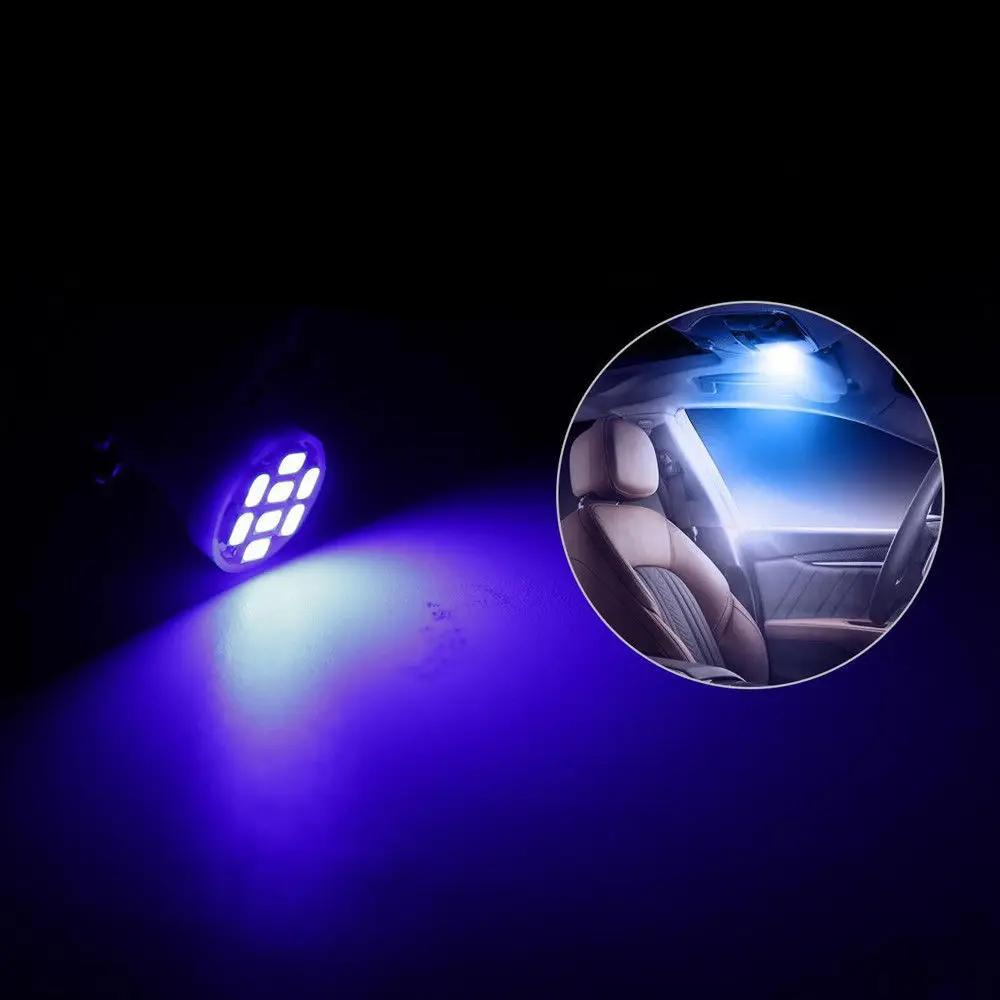 RHO- Lumière LED Lampe de dôme de plafond intérieur de voiture LED éclairage  bleu jaune clair pour coffre de voiture chambre - Cdiscount