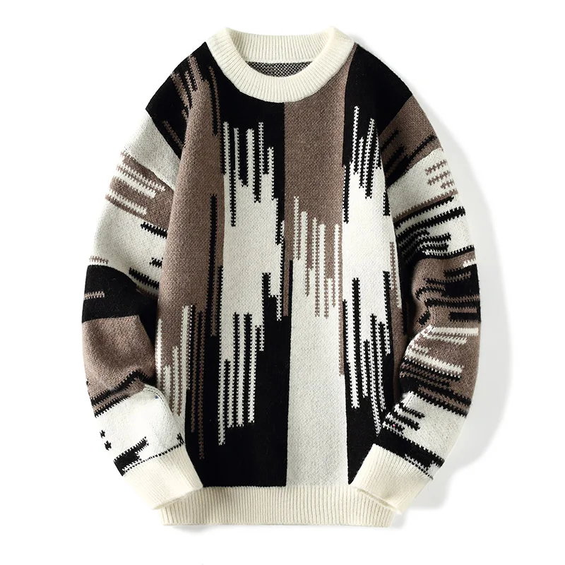 

Men's Soft Warm 2023 New Fall Winter Top Cashmere Sweater Men Handsome Fashion Knitted Pullovers High End Classic Male Sweaters