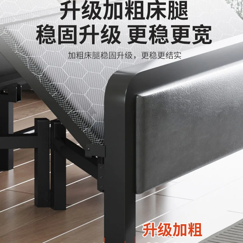 Single Folding Bed Safe Modern Queen Living Room Hotel Portable Bed Frame Japanese Nordic High Cama Individual Salon Furniture