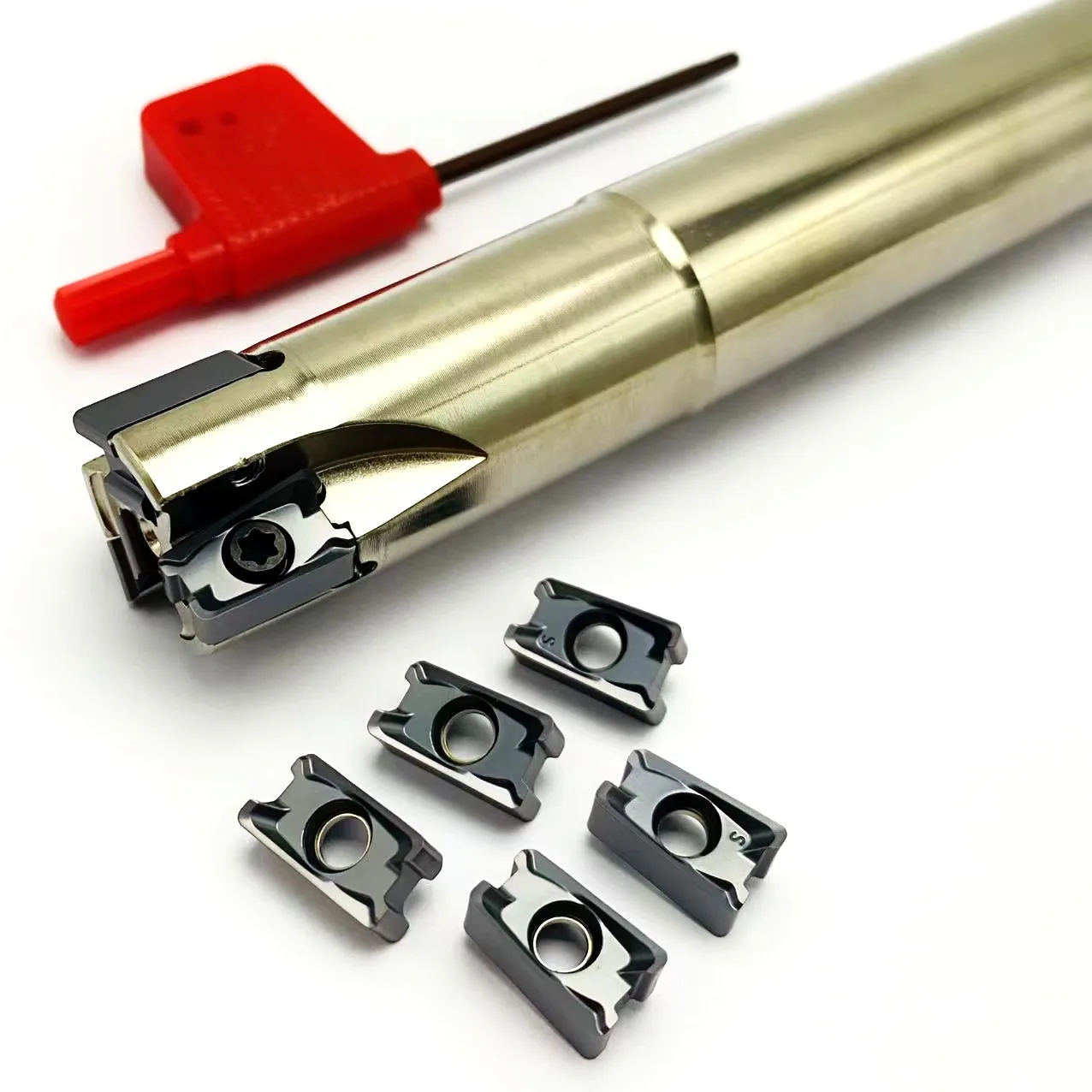 

LN11 fast feed milling cutter shank LNMU110408 hard alloy R0.8 tool milling cutter LNMU110408 double-sided milling insert